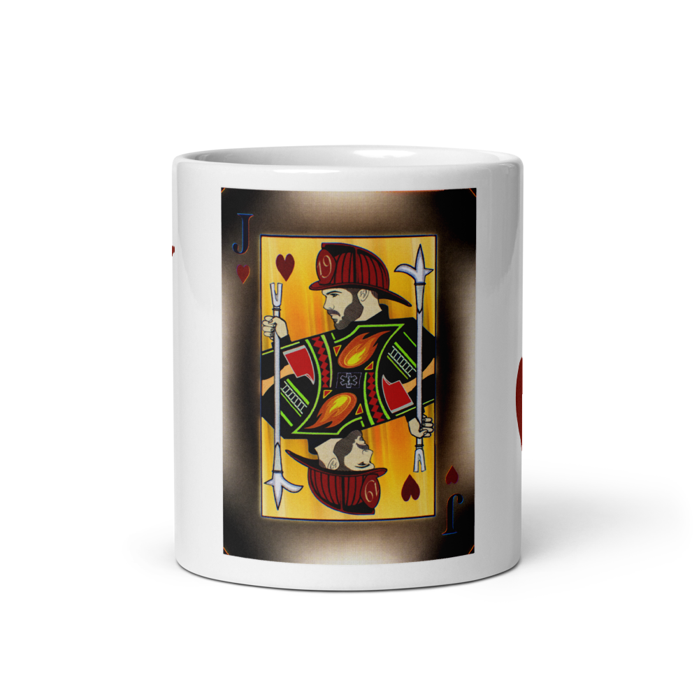 Jack of Heart's White Glossy Mug