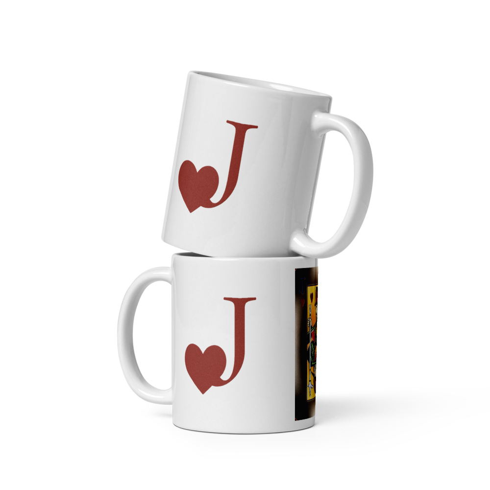 Jack of Heart's White Glossy Mug