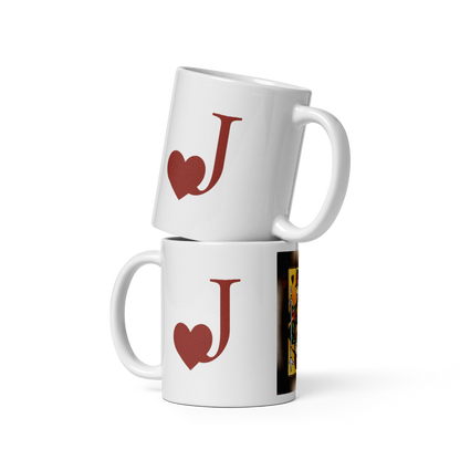 Jack of Heart's White Glossy Mug