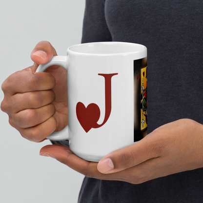 Jack of Heart's White Glossy Mug