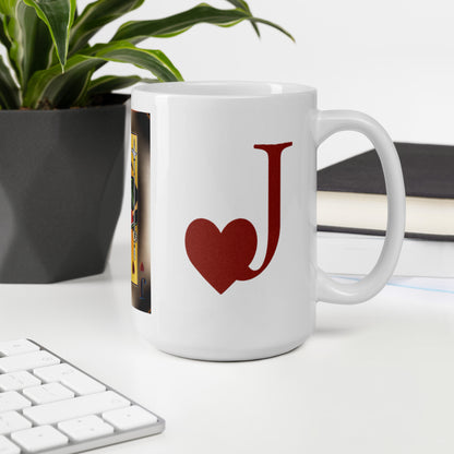 Jack of Heart's White Glossy Mug